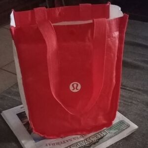 Lululemon Athletica Red Tote Bag